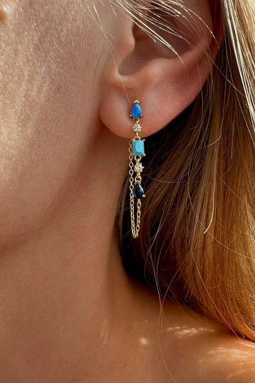 DROPLET EARRINGS- TURQUOISE